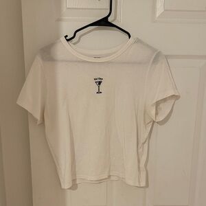 Abercrombie & Fitch Cream Graphic Tee